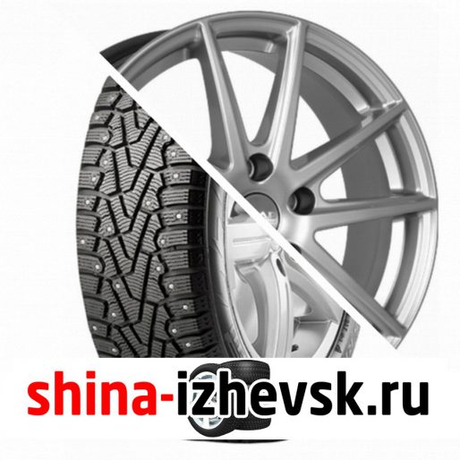 Колесо в сборе Pirelli Winter Ice Zero 225/65 R17 T 106 + СКАД Амстердам 7xR17 5×114.3 ET45 DIA66.1 Серебристый в Ижевске